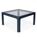 Chatham 36 in. W Square Glass and Raffia Coffee Table by Butler Specialty Company