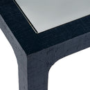 Chatham 36 in. W Square Glass and Raffia Coffee Table by Butler Specialty Company