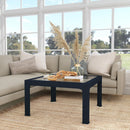Chatham 36 in. W Square Glass and Raffia Coffee Table by Butler Specialty Company