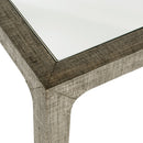 Chatham 36 in. W Square Glass and Raffia Coffee Table by Butler Specialty Company