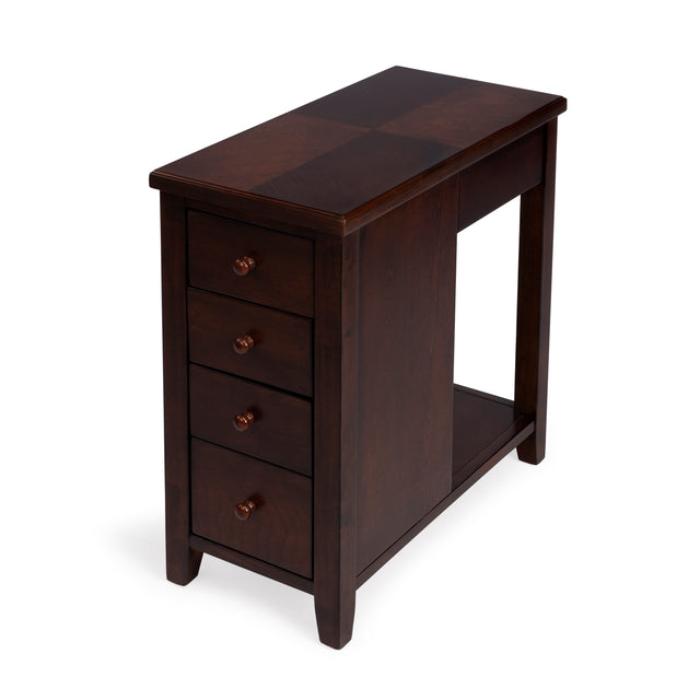 Kelton 11.5 in. W Rectangular Wood 4 Drawer Side Table with Open Shelf by Butler Specialty Company
