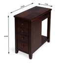 Kelton 11.5 in. W Rectangular Wood 4 Drawer Side Table with Open Shelf by Butler Specialty Company