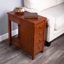 Kelton 11.5 in. W Rectangular Wood 4 Drawer Side Table with Open Shelf by Butler Specialty Company
