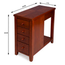 Kelton 11.5 in. W Rectangular Wood 4 Drawer Side Table with Open Shelf by Butler Specialty Company