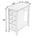 Kelton 11.5 in. W Rectangular Wood 4 Drawer Side Table with Open Shelf by Butler Specialty Company