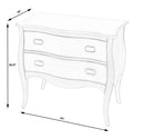 Rochelle 34 in. W Rectangular Wood Traditional 2 Drawer Chest by Butler Specialty Company