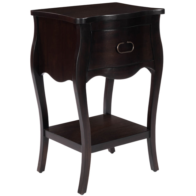 Rochelle 18 in. W Rectangular Wood 1 Drawer Nightstand with Lower Open Shelf by Butler Specialty Company