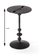 Zora 12 in. W Round Iron Pedestal Base Side Table by Butler Specialty Company
