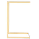 Lawler 16 in. W Square Marble and Metal C-Style End Table by Butler Specialty Company