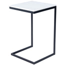Lawler 16 in. W Square Marble and Metal C-Style End Table by Butler Specialty Company