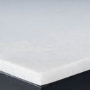 Lawler 16 in. W Square Marble and Metal C-Style End Table by Butler Specialty Company