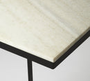 Lawler 16 in. W Square Marble and Metal C-Style End Table by Butler Specialty Company