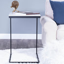 Lawler 16 in. W Square Marble and Metal C-Style End Table by Butler Specialty Company