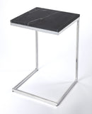Lawler 16 in. W Square Marble and Metal C-Style End Table by Butler Specialty Company