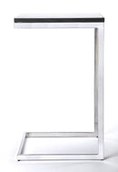 Lawler 16 in. W Square Marble and Metal C-Style End Table by Butler Specialty Company