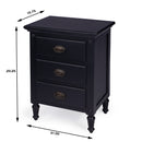 Easterbrook 21.5 in. W Rectangular Wood 3 Drawer  Nightstand by Butler Specialty Company