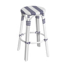 Tobias 30 in. Seat Height Round Rattan Backless Bar Stool by Butler Specialty Company
