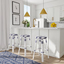 Tobias 30 in. Seat Height Round Rattan Backless Bar Stool by Butler Specialty Company