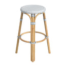 Tobias 30 in. Seat Height Round Rattan Backless Bar Stool by Butler Specialty Company