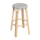 Tobias 30 in. Seat Height Round Rattan Backless Bar Stool by Butler Specialty Company