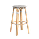 Tobias 30 in. Seat Height Round Rattan Backless Bar Stool by Butler Specialty Company