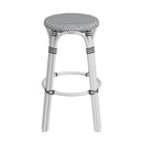 Tobias 30 in. Seat Height Round Rattan Backless Bar Stool by Butler Specialty Company