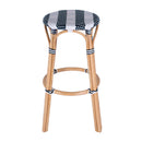 Tobias 30 in. Seat Height Round Rattan Backless Bar Stool by Butler Specialty Company