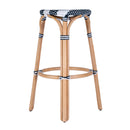 Tobias 30 in. Seat Height Round Rattan Backless Bar Stool by Butler Specialty Company