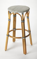 Tobias 30 in. Seat Height Round Rattan Backless Bar Stool by Butler Specialty Company