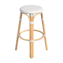 Tobias 30 in. Seat Height Round Rattan Backless Bar Stool by Butler Specialty Company