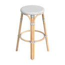 Tobias 30 in. Seat Height Round Rattan Backless Bar Stool by Butler Specialty Company
