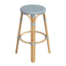 Tobias 30 in. Seat Height Round Rattan Backless Bar Stool by Butler Specialty Company