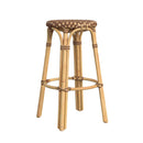 Tobias 30 in. Seat Height Round Rattan Backless Bar Stool by Butler Specialty Company