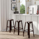 Tobias 30 in. Seat Height Round Rattan Backless Bar Stool by Butler Specialty Company