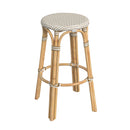 Tobias 30 in. Seat Height Round Rattan Backless Bar Stool by Butler Specialty Company