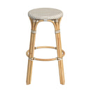 Tobias 30 in. Seat Height Round Rattan Backless Bar Stool by Butler Specialty Company