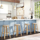 Tobias 30 in. Seat Height Round Rattan Backless Bar Stool by Butler Specialty Company