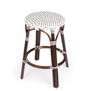 Tobias 24 in. Seat Height Round Rattan Backless Counter Stool by Butler Specialty Company