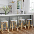 Tobias 24 in. Seat Height Round Rattan Backless Counter Stool by Butler Specialty Company