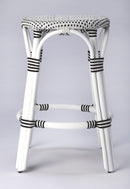 Tobias 24 in. Seat Height Round Rattan Backless Counter Stool by Butler Specialty Company