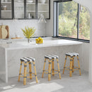 Tobias 24 in. Seat Height Round Rattan Backless Counter Stool by Butler Specialty Company