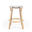 Tobias 24 in. Seat Height Round Rattan Backless Counter Stool by Butler Specialty Company