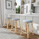 Tobias 24 in. Seat Height Round Rattan Backless Counter Stool by Butler Specialty Company