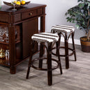 Tobias 24 in. Seat Height Round Rattan Backless Counter Stool by Butler Specialty Company