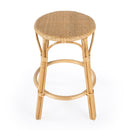 Tobias 24 in. Seat Height Round Rattan Backless Counter Stool by Butler Specialty Company