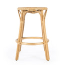 Tobias 24 in. Seat Height Round Rattan Backless Counter Stool by Butler Specialty Company