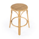 Tobias 24 in. Seat Height Round Rattan Backless Counter Stool by Butler Specialty Company