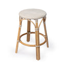 Tobias 24 in. Seat Height Round Rattan Backless Counter Stool by Butler Specialty Company