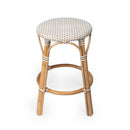 Tobias 24 in. Seat Height Round Rattan Backless Counter Stool by Butler Specialty Company