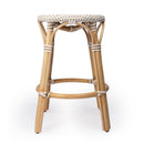 Tobias 24 in. Seat Height Round Rattan Backless Counter Stool by Butler Specialty Company